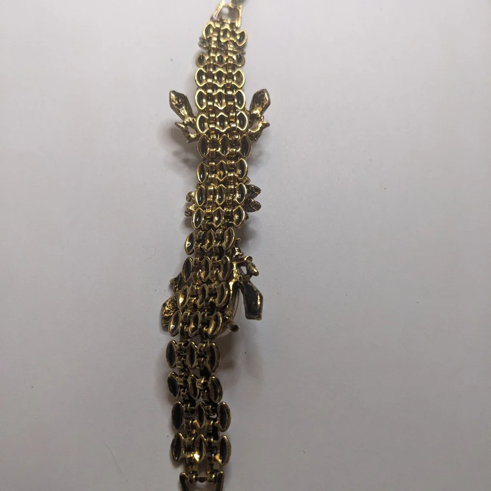 Vintage Simulated Pearl &‎ Rhinestone Bar Brooch – 6 Inches Inches
